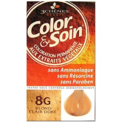 COLOR & SOIN COLORATION BLOND CLAIR DORE Clair 8G-pharmashop