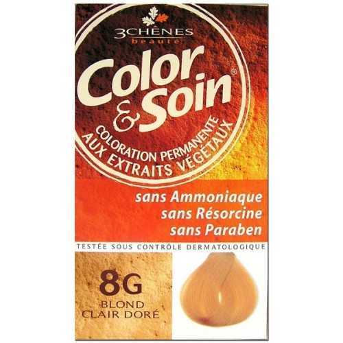 COLOR & SOIN COLORATION BLOND CLAIR DORE Clair 8G-pharmashop