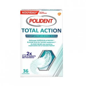 POLIDENT TOTAL ACTION NETTOYANT APPAREILS DENTAIRES pharmashop