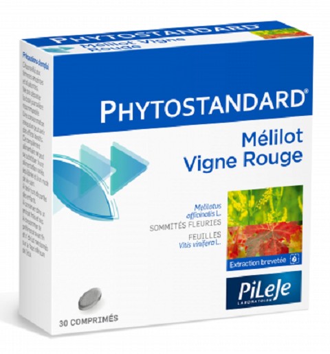Achat PILEJE PHYTOSTANDARD MELILOT ET VIGNE ROUGE 30 COMPRIMES PILEJE