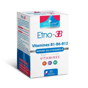 ETNOSANTE ETNO-3B APPORT EN VITAMINES B 30 GELULES PHARMASHOP