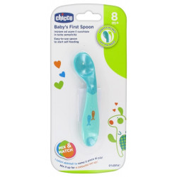 CHICCO CUILLERE SILICONE, , VERT, 8m+