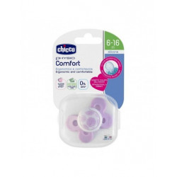 CHICCO SUCETTE PHYSIO COMFORT EN SILICONE 6-16 MOIS