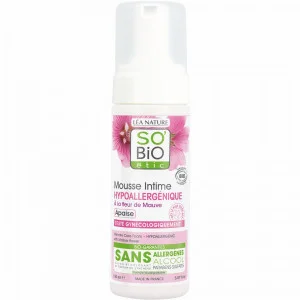 SO'BIO MOUSSE INTIME HYPOALLERGENIQUE A LA FLEURE DE MAUVE 150ML