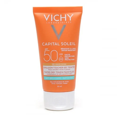 Vichy IDEAL SOLEIL BB Emulsion Toucher Sec Teintée SPF 50, 50ml