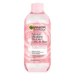 GARNIER SKIN ACTIVE SOLUTION MICELAIRE TOUT EN 1 A L'EAU DE ROSE  PEAUX TERNES ET SENSIBLES 400ML