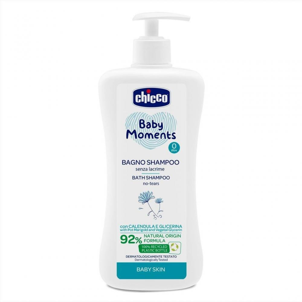 CHICCO SHAMPOING CHEV & CORPS BABY MOMENTS, 200 ml