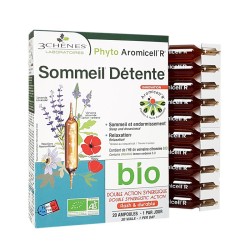 3 CHENES PHYTO AROMICELL'R SOMMEIL DETENTE BIO 20 AMPOULES
