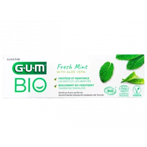 GUM BIO DENTIFRICE FRESH MINT WITH ALOE VERA 75ML PHARMASHOP