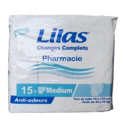 LILAS COUCHES ADULTES CONFORT PROTECT MEDIUM 15 PIECES