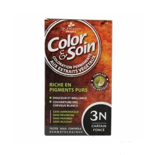 COLOR & SOIN COLORATION CHATAIN FONCE 3N