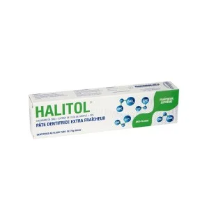 STODERMA HALITOL PATE DENTIFRICE EXTRA FRAICHEUR ANTI PLAQUE 75G-pharmashop