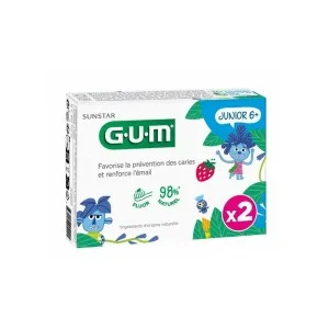 GUM DENTIFRICE DUO JUNIOR 6+ 2*50ML pharmashop