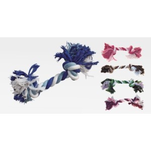 CORDE 2 NŒUDS BLEU MD 20 CM