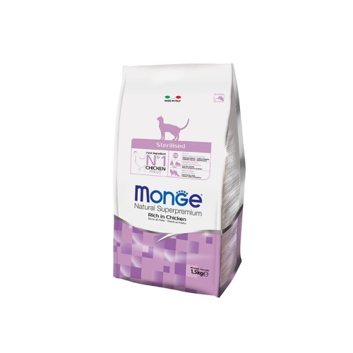 MONGE CAT STERILISED CHICKEN 1.5KG