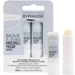 BYPHASSE BAUME LÈVRES HYDRATANT REPARE ET PROTEGE SPF 30 (2X4,8GR)