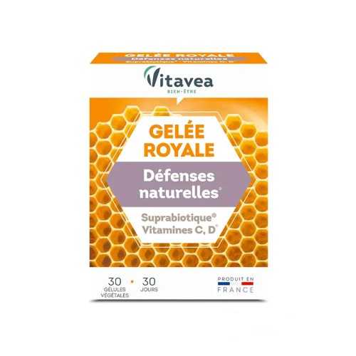 VITAVEA GELEE ROYALE DEFENSES NATURELLES 30 GELULES-pharmashop