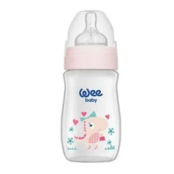 WEE BABY CLASSIC BIBERON EN PLASTIQUE COL LARGE 150ML