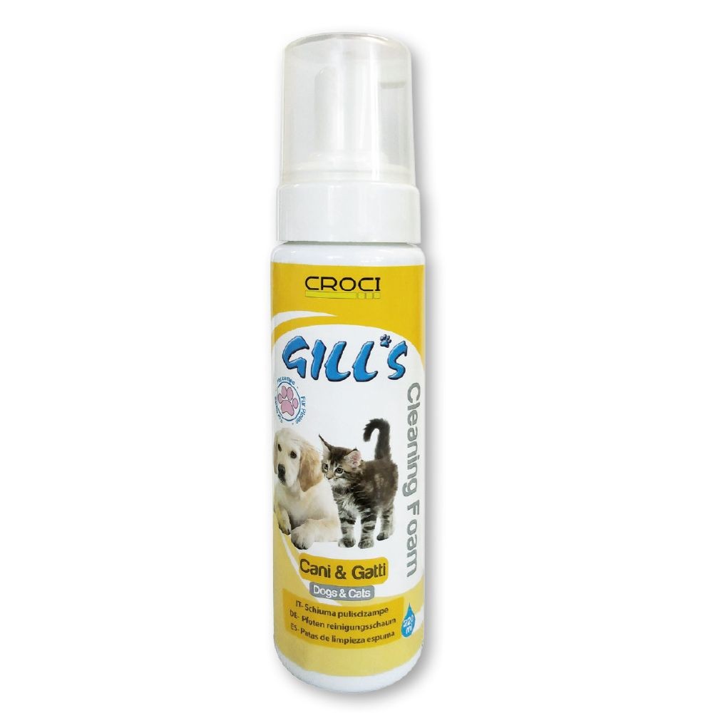 CROCI GILLS PAWS CLEANING FOAM 220ml pharmashop CROCI GILLS PAWS CLEANING FOAM 220ml pharmashop