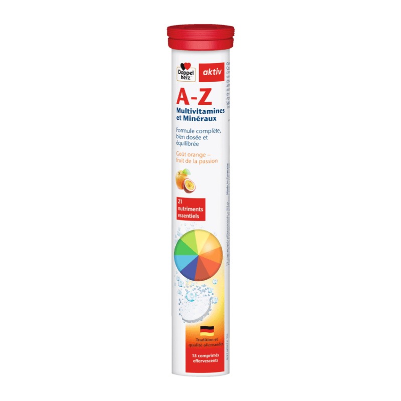 AKTIV A-Z MULTIVITAMINES ET MINERAUX 15 COMPRIMES EFFERVESCENTS AKTIV A-Z MULTIVITAMINES ET MINERAUX 15 COMPRIMES EFFERVESCENTS
