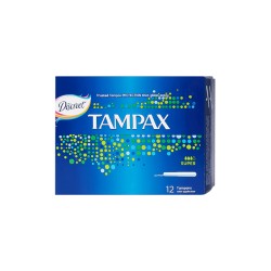 TAMPAX TAMPONS SUPER 12 PIECES-pharmashop
