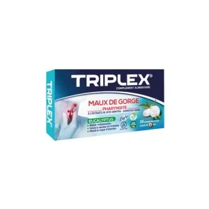 TRIPLEX MAUX DE GORGE PHARYNGITE EUCALYPTUS 16 COMPRIMES-pharmashop