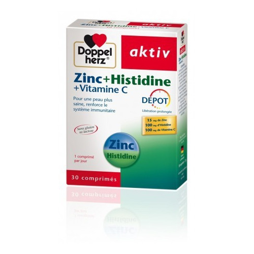 Aktiv Zinc Histidine Vitamine C 30 Comprimes