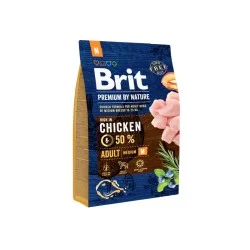 BRIT PREMIUM BY NATURE ADULTE AU POULET,3KG