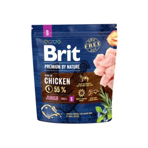 BRIT PREMIUM BY NATURE JUNIOR S AU POULET,1KG-pharmashop