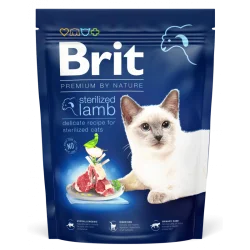 BRIT PREMIUM BY NATURE A L'AGNEAU POUR CHAT STERILISE,300G