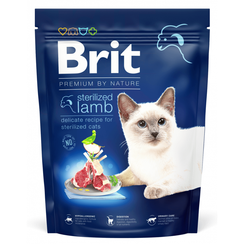 BRIT PREMIUM BY NATURE A L'AGNEAU POUR CHAT STERILISE,300G | Tunisie
