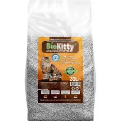 BIOKITTY LITIERE AGGLOMERANTE COMPACTE SAVON DE MARSEILLE 20L