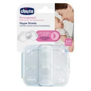 CHICCO 2 BOUTS DE SEINS EN SILICONE S/M-pharmashop