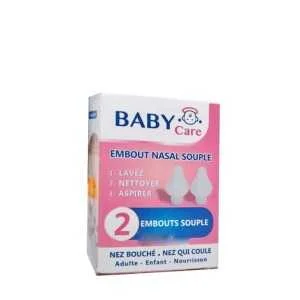 BABY CARE EMBOUT NASAL SOUPLE 2 PIECES +6 MOIS-pharmashop