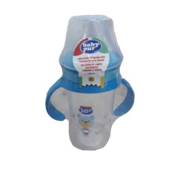 BABY PUR BIBERON PP MAXI LARGE AVEC ANSES ET COUVERCLE TORSADE 360ML