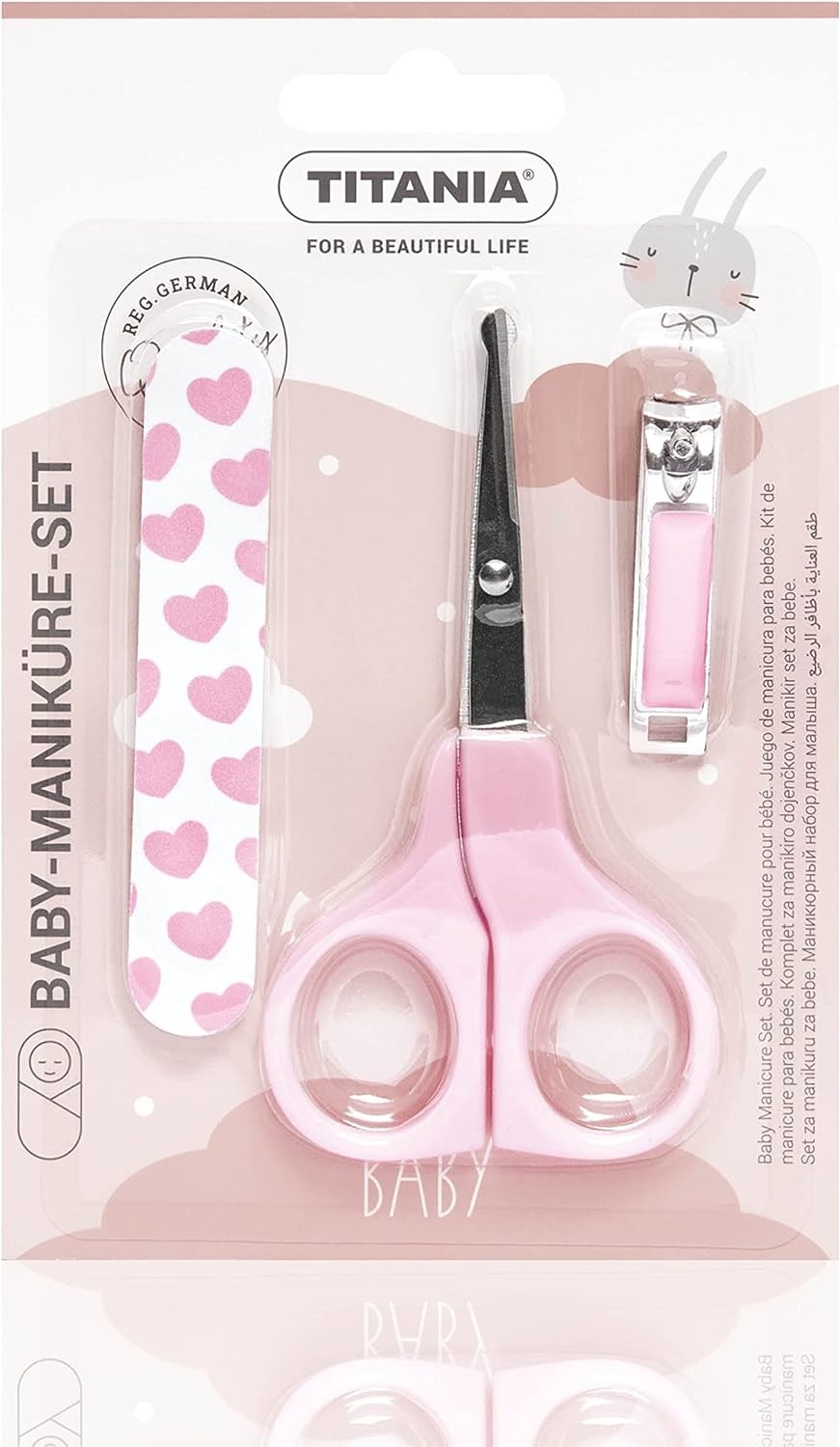 TITANIA B BOX SET MANUCURE BEBE ROSE 3 PIECES 1296-pharmashop