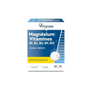 VITAVEA MAGNESIUM B1, B2, B6, B9, B12 EFFERVESCENT 24 COMPRIMES-pharmashop