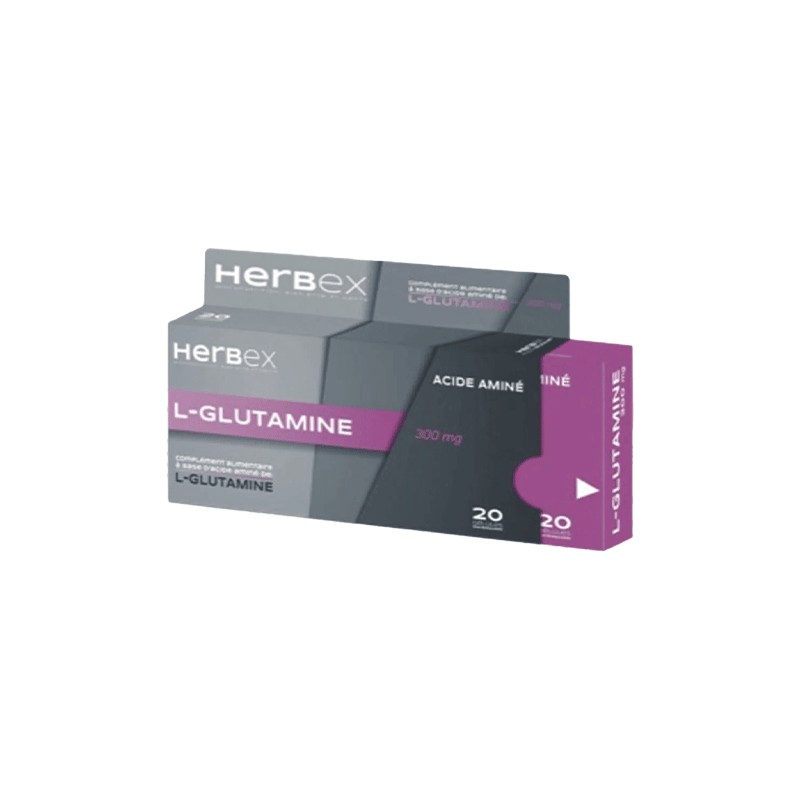 HERBEX L-GLUTAMINE 300MG 20 GELULES-pharmashop HERBEX L-GLUTAMINE 300MG 20 GELULES-pharmashop