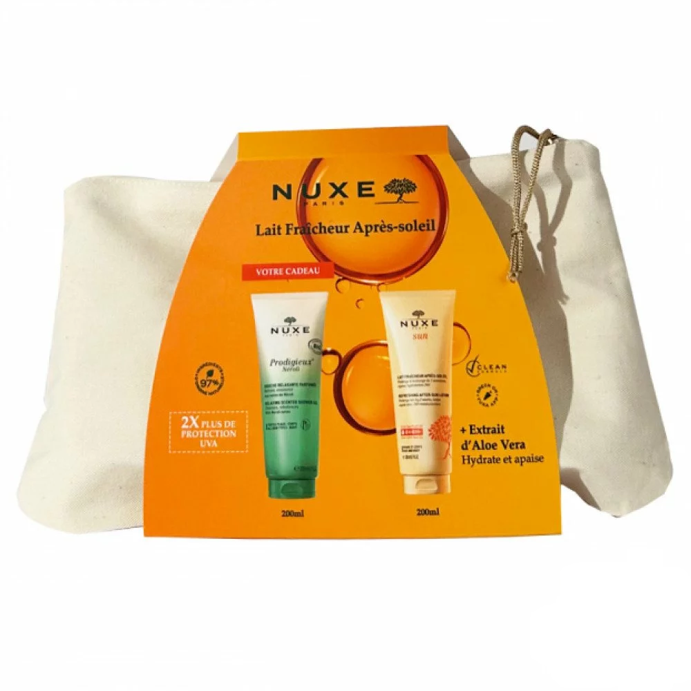 NUXE SUN TROUSSE LAIT FRAICHEUR APRES SOLEIL + NEROLI GELEE DE DOUCHE 200ML (OFFERTE) pharmashop NUXE SUN TROUSSE LAIT FRAICHEUR APRES SOLEIL + NEROLI GELEE DE DOUCHE 200ML (OFFERTE) pharmashop