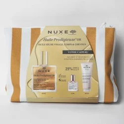 NUXE TROUSSE RAYEE HUILE PRODIGIEUSE OR 100ML+REVE DE THE GELEE DE DOUCHE 200ML (OFFERT)+HUILE PRODIGIEUSE FLORALE 10ML (OFFERT)