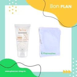 AVENE CREME MINERALE HAUTE PROTECTION SPF50+ 50ML+SERVIETTE PHARMASHOP (OFFERTE)