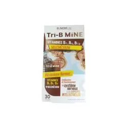 NATURALIUM TRI B MINE VITAMINES B1, B6, B12 & MAGNESIUM 30 GELULES-pharmashop