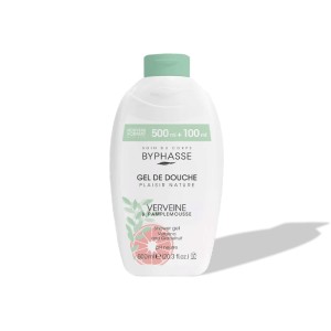 BYPHASSE GEL DE DOUCHE  VERVEINE PAMPLEMOUSSE 600ML-pharmashop