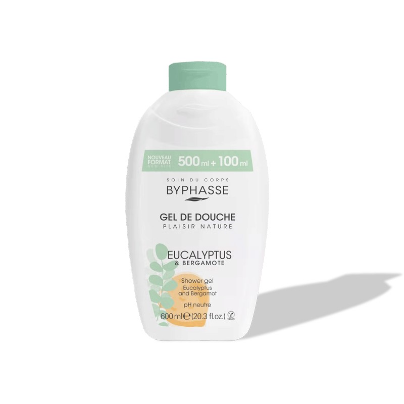 Achat BYPHASSE GEL DE DOUCHE EUCALYPTUS & BERGAMOTE 600ML BYPHASSE