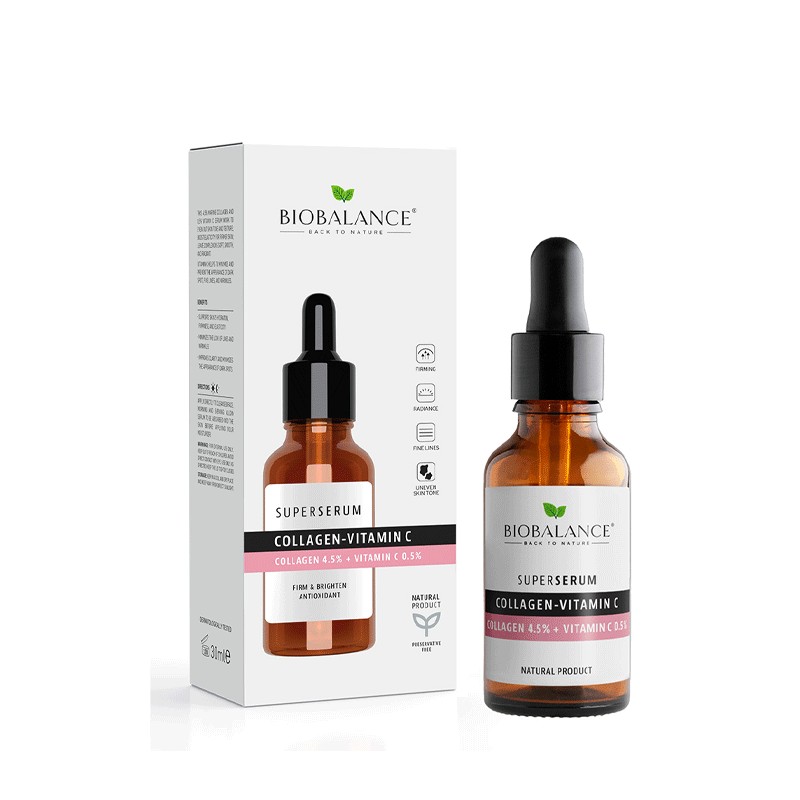 BIOBALANCE SUPER SERUM COLLAGEN VITAMIN C 30ML-pharmashop