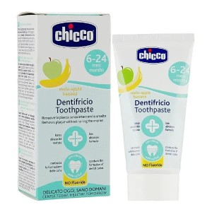 CHICCO DENTIFRICE SAVEUR POMME ET BANANE 6 MOIS+ 50ML pharmashop