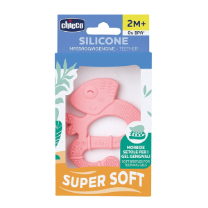 CHICCO ANNEAU DE DENTITION +2M SOFT ET CLEAN IGUANE ROSE PHARMASHOP