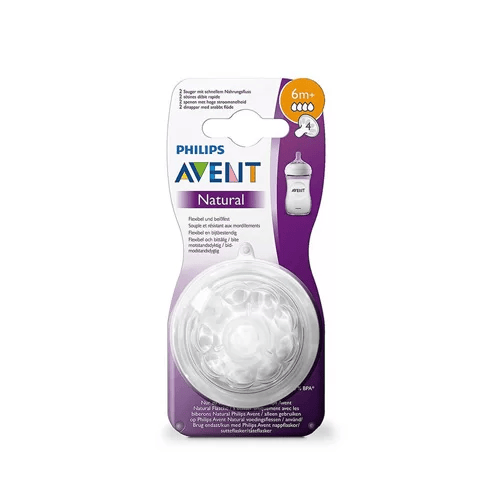 Philips Avent Tétine Débit liquides épaissis 6M+- lot de 2