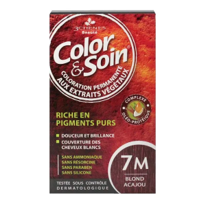 COLOR & SOIN COLORATION BLOND ACAJOU 7M PHARMASHOP