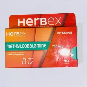 HERBEX METHYLCOBALAMINE 250MCG 30 COMPRIMES pharmashop
